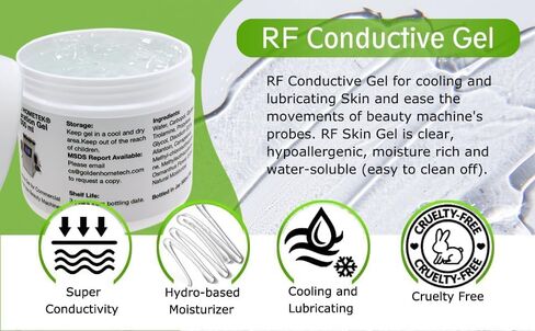 Preparation Gel, Microcurrent Conductive Gel for use with Radio Frequency Skin Firming and Body Slimming Machines, Skin Tightening Cream 500ML in Saudi Arabia
