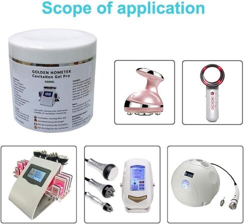 Preparation Gel, Microcurrent Conductive Gel for use with Radio Frequency Skin Firming and Body Slimming Machines, Skin Tightening Cream 500ML in Saudi Arabia