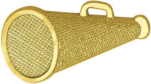 الذهب المشجع Megaphone Chenille Lapel Pin in Saudi Arabia