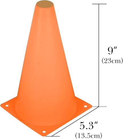 Lexidea LED Light Up Sports Cones (6 Pack) مع التحكم عن بُعد ، ومعدات التدريب الإبداعية لكرة القدم لحفر الرؤية وحفر الرشاقة في الليل ، ومخاريط توهج مع 13 لونًا (مجموعة التحكم في الضوء A) in Saudi Arabia