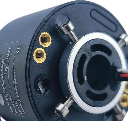 ID12.7 Multi Pathive Slip Ring جوفاء من خلال التصميم 360 موصل كهربائي دوار مناسب للروبوتات الصناعية in Saudi Arabia