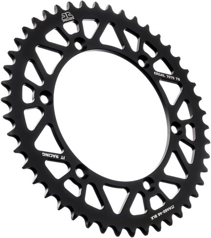 JT Sprockets JTA460.52BLK Black Racelite Anodized Aluminum 7075 T6 Rear Sprocket, Single in Kuwait