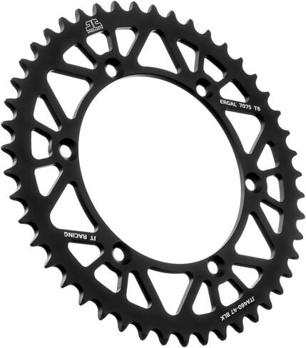 JT Sprockets JTA460.52BLK Black Racelite Anodized Aluminum 7075 T6 Rear Sprocket, Single in Kuwait
