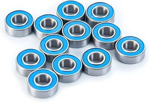 5pcs 4x7x2.5 mm MR74 2RS ABEC-7 Hobby Electric RC Cars Trucks Miniature Bearings L740D Blue Rubber Sealed in Saudi Arabia