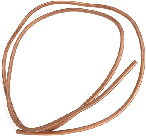 Soft Coil Copper Tube, 8mm OD 6mm ID, for Refrigerator Freezer Air Conditioner, 2m Length, C1100 T2 in Saudi Arabia