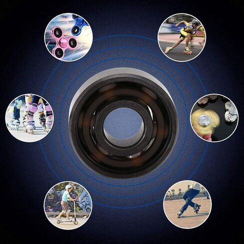 FYDUN INLINE ROLLER SKATE عالية السرعة 608 محامل Single Side Ceramic 16pcs مجموعة لعشاق التزلج in Kuwait