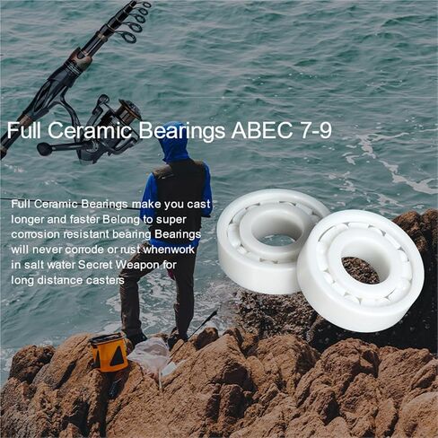 1pcs 6801 ABEC-9 Cull Ceramic Bearing 12x21x5 mm Zirconia Zro2 Ball Bearing in Saudi Arabia