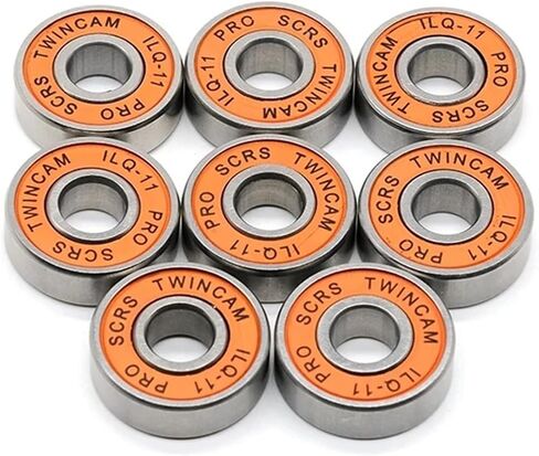 8pcs برتقالي مختوم 608RS ILQ-11 8x22x7mm تحمل ABEC-9 محامل احتكاك أقل احتكاكًا للزلاجات المتزلج على لوح التزلج in Saudi Arabia