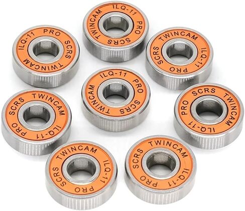 8pcs برتقالي مختوم 608RS ILQ-11 8x22x7mm تحمل ABEC-9 محامل احتكاك أقل احتكاكًا للزلاجات المتزلج على لوح التزلج in Saudi Arabia