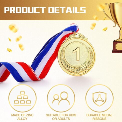 Sasylvia 72 Pcs Medals for Awards 2 Inch Prizes Bulk Winner Medals with Ribbon for Sports, Competitions, Party, Spelling Bees in Saudi Arabia