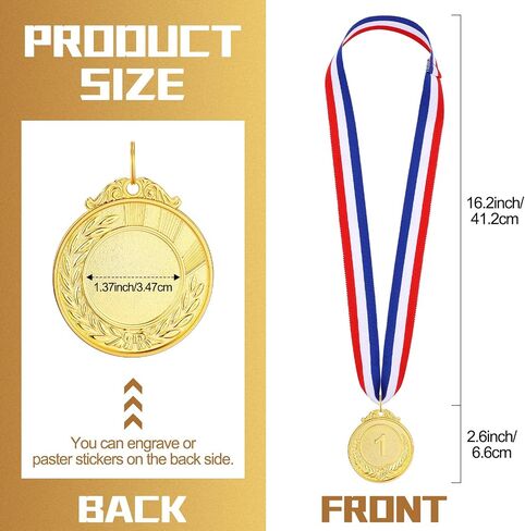 Sasylvia 72 Pcs Medals for Awards 2 Inch Prizes Bulk Winner Medals with Ribbon for Sports, Competitions, Party, Spelling Bees in Saudi Arabia