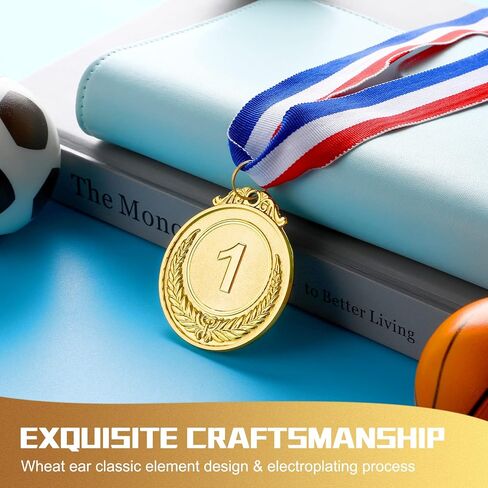 Sasylvia 72 Pcs Medals for Awards 2 Inch Prizes Bulk Winner Medals with Ribbon for Sports, Competitions, Party, Spelling Bees in Saudi Arabia