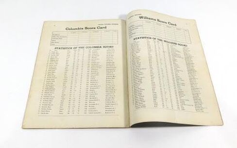 1937 Williams at Columbia College Football Program 10-2-37 - College Programs in Saudi Arabia