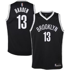 Outerstuff James Harden Brooklyn Nets Black #13 Kids 4-7 Home Edition Swingman Player Jersey in Saudi Arabia
