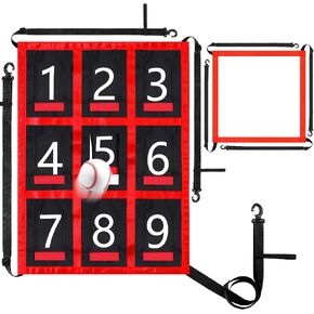 Vinsot 2 Pack Strike Zone Pitching Target for Baseball Net, Numbered Target, Adjustable Baseball Softball Pitching Mat Practice Accuracy Training Throwing Hitting for 6x6, 7x7 or 8x8 Foot Nets in Kuwait