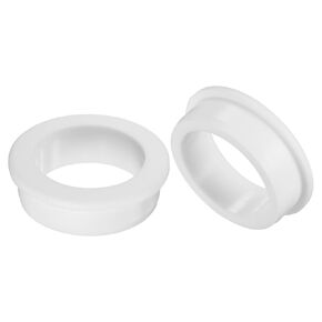 2-Pack 2-1/8 Inch Drill Hole, 1-5/8 Inch ID Silicone Rubber Grommets for Wiring, Wire Cable, Hole Plugs, Automotive, Firewall, Desk, Water Pipe, Hydroponic [White] in Kuwait