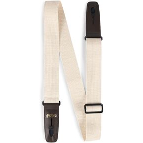 MARTIN Lock-It Guitar Strap – Cream Cotton Weave | No-Drill Strap Lock Design in Saudi Arabia