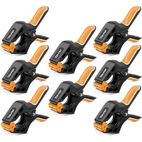 مشابك الربيع الثقيلة في Tolesa 7 بوصة 4 بوصات 4 مشابك خشبية كبيرة مع 30 رطلا قوة التثبيت قوية المشابك نايلون العميقة لتصوير الخشب الخلفية غطاء الأسرة الغطاء القبض على الخشب لصق in Kuwait