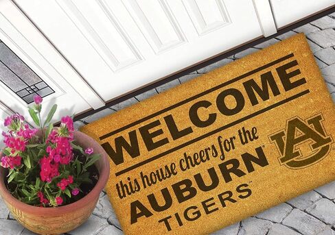 KH Sports Fan Auburn Tigers Welcome Coir Doormat, 18x30 Inches, Tigers Outdoor Rug; Display Your Team Spirit with This Unique Auburn Tigers Doormat in Saudi Arabia