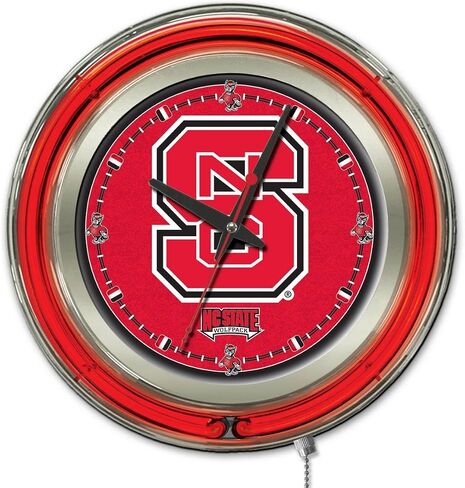 HBS NCAA Unisex-Adult Double Neon Ring, 15" Dia. Logo Clock in Saudi Arabia