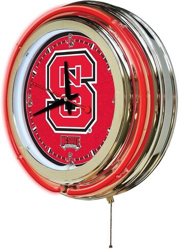 HBS NCAA Unisex-Adult Double Neon Ring, 15" Dia. Logo Clock in Saudi Arabia