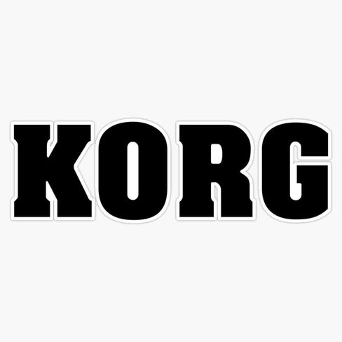 Black Korg Sticker Decal Vinyl Bumper Stickers Waterproof 5" in Saudi Arabia