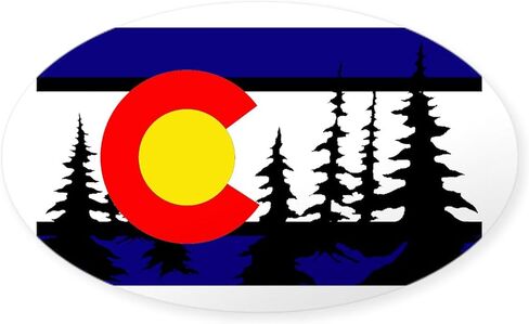 CafePress Native Colorado Oval Sticker Oval Car Bumper Sticker in Saudi Arabia