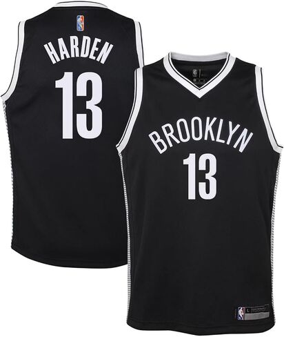 Outerstuff James Harden Brooklyn Nets Black #13 Kids 4-7 Home Edition Swingman Player Jersey in Saudi Arabia