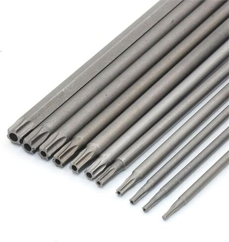 Tamper Proof Security Drill Magnetic Bit Set Screwdriver Flat Head 1/4 Inch Hex Bits Driver 11Pcs(11Pcs 150mm) in Saudi Arabia