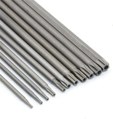 Tamper Proof Security Drill Magnetic Bit Set Screwdriver Flat Head 1/4 Inch Hex Bits Driver 11Pcs(11Pcs 150mm) in Saudi Arabia