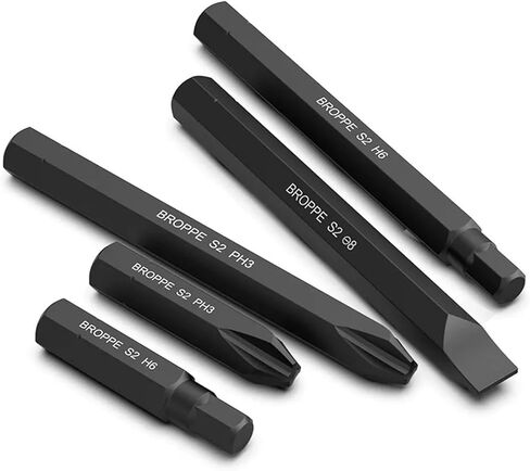 8mm Shank Impact Screwdriver Bit Set 36/80mm Strong Magnetic Hex Phillips Slotted Head S2 Alloy Steel 1Pcs(80mm Hex) in Saudi Arabia