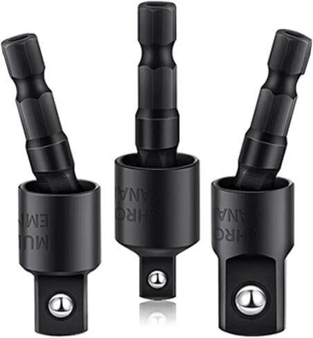 360° Electric Drill Air Screwdriver Sleeve Universal Adapter Hex Handle 1Pcs(0.5 inch) in Saudi Arabia