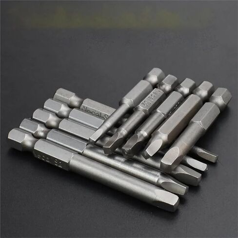 50/65mm Magnetic Square Screwdriver Bit Set S2 Steel Screw Drill Socket SQ 5/6Pcs(65mm 5 pcs) in Saudi Arabia