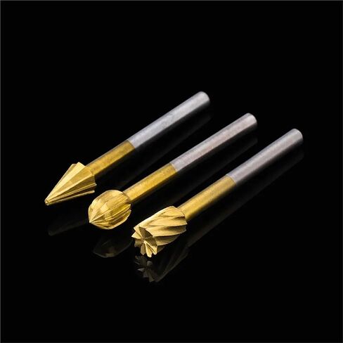 توجيه الخشب دوار طحن ملفات دوارة أدوات قطع الخشب الحفر 6/10pcs (6pcs الفضة) in Saudi Arabia