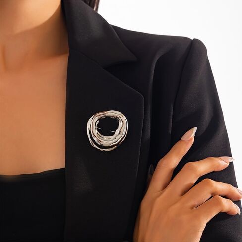 دبابيس دبليو دبابيس دبابيس دبابيس معدنية لنساء للنساء بيان رقة الذهب مطلي بالذهول دبابيس طية صدرية دبابي in Kuwait
