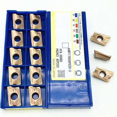 Carbide Tool AXMT170508PEER-G ACP200 Internal Turning Tool CNC Lathe AXMT 170508 Original Carbide Blade AXMT170508 (Angle : AXMT170508-G ACP200, Insert Width(mm) : 10PCS(1box)) in Saudi Arabia
