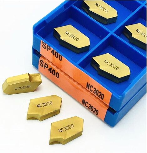 أداة Carbide Tool Grooving SP400 NC3020 NC3030 PC9030 عالي الجودة كاربايد إدراج أدوات مخرطة تحول إدراج SP 400 للفولاذ المقاوم للصدأ (الزاوية: SP400 PC9030 ، عرض إدراج (مم): 20pcs (2Box)) in Saudi Arabia