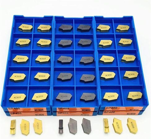 أداة Carbide Tool Grooving SP400 NC3020 NC3030 PC9030 عالي الجودة كاربايد إدراج أدوات مخرطة تحول إدراج SP 400 للفولاذ المقاوم للصدأ (الزاوية: SP400 PC9030 ، عرض إدراج (مم): 20pcs (2Box)) in Saudi Arabia