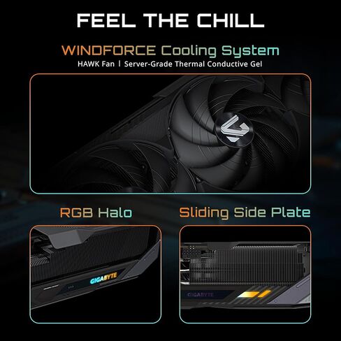 GIGABYTE AORUS GEFORCE RTX 5090 MASTER 32G GRATHS ، نظام تبريد Windforce ، بطاقة فيديو 32 جيجابايت 512 بت ، GV-N5090AORUS M-32GD فيديو in Saudi Arabia