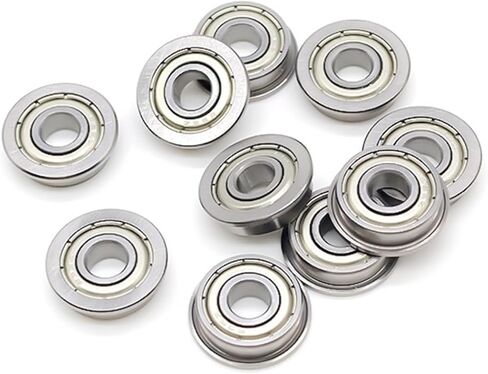 10Pcs F695ZZ 5x13x4mm Flanged Ball Bearings Deep Groove Double Shielded in Saudi Arabia