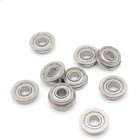 10Pcs F695ZZ 5x13x4mm Flanged Ball Bearings Deep Groove Double Shielded in Saudi Arabia