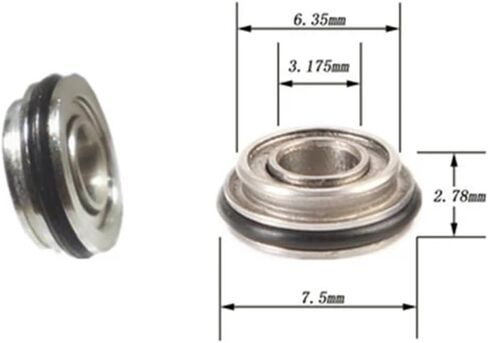 محامل شفة مزدوجة SFFR144TLGZWN 3.175x6.35/7.5x2.78mm 1pcs in Saudi Arabia