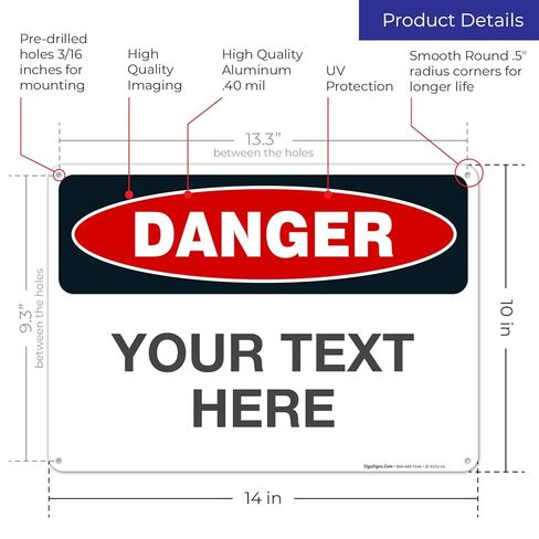 علامة إشعار مخصصة ، علامة OSHA ، 10 × 7 بوصات ، 4 مل ملصقات صائق فينيل مقاومة للطقس ، مصنوعة في الولايات المتحدة الأمريكية in Saudi Arabia