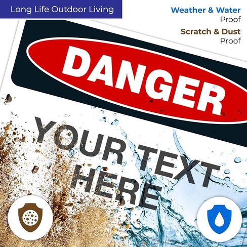 علامة إشعار مخصصة ، علامة OSHA ، 10 × 7 بوصات ، 4 مل ملصقات صائق فينيل مقاومة للطقس ، مصنوعة في الولايات المتحدة الأمريكية in Saudi Arabia