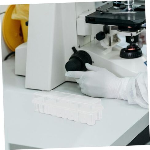 Gatuida Plastic Vial Box Case for 3ml Transparent Storage Container for Essential Oils and Microtube Holder with Lid for Safe Storage and Organization 24 Count in Saudi Arabia