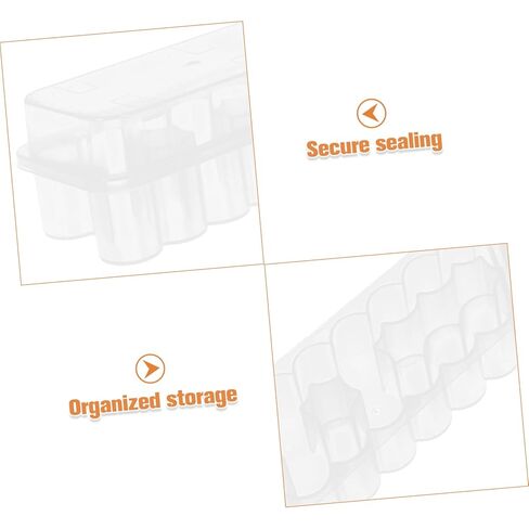 Gatuida Plastic Vial Box Case for 3ml Transparent Storage Container for Essential Oils and Microtube Holder with Lid for Safe Storage and Organization 24 Count in Saudi Arabia