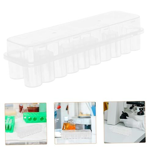 Gatuida Plastic Vial Box Case for 3ml Transparent Storage Container for Essential Oils and Microtube Holder with Lid for Safe Storage and Organization 24 Count in Saudi Arabia