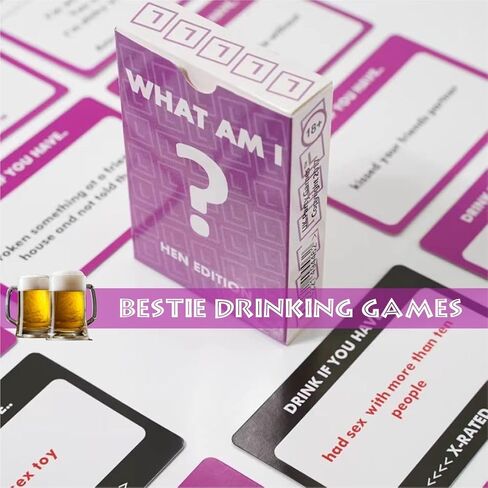 What Am I Drinking Game - Couples Drunk Cards, 54 Date Night Ideas for Drunk Desires,1 Pcs (Red-Couples Edition) in Kuwait