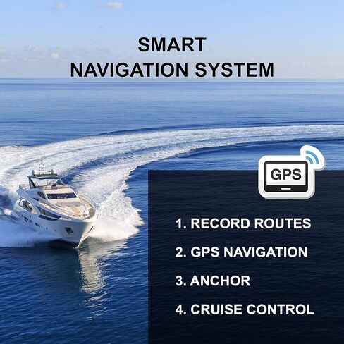 HASWING Electric Trolling Motor – 12V 48" 55lbs Cayman GPS Shaft Bow Mount Portable Fishing Boat Saltwater Freshwater with Wireless Remote and Quick Release Bracket 50736-120B-Q in Saudi Arabia