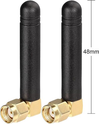 Bingfu Mini Dual Band WiFi 2.4 جيجا هرتز 5 جيجا هرتز 5.8 جيجا هرتز MIMO RP-SMA ذكر هوائي الزاوية اليمنى (2 حزمة) لمحول USB بلوتوث FPV الكمبيوتر PCIe بطاقة واي فاي راوتر كاميرا احتياطية لاسلكية in Kuwait